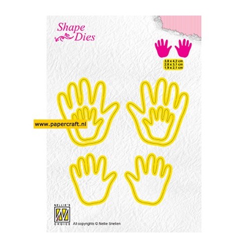 Baby Hands Shape Die SD165 van Nellie's Choice