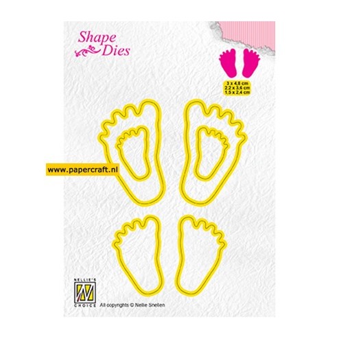 Baby Feet Shape Die SD166 van Nellie's Choice