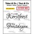 Crealies tekst stempel Kerst 2 uit de serie Tekst & Zo Duo Font