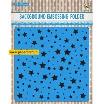 Nellie's Choice embossing folder Stars and Dots EEB023