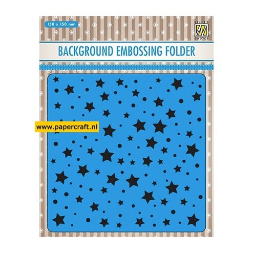Nellie's Choice embossing folder Stars and Dots EEB023