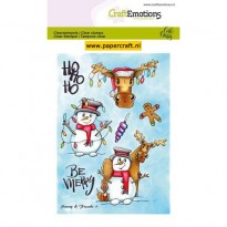 CraftEmotions Stempel Snowy & Friends 1 van Carla Creaties