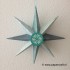 8-puntige Kerstster gemaakt met de CraftEmotions Die 115633/1507
