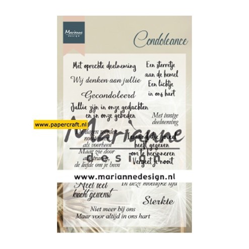 Marianne Design Stempel Condoleance CS1041