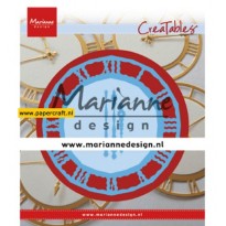 Marianne Design stansmal Klok met afzonderlijke Wijzers, code LR0636