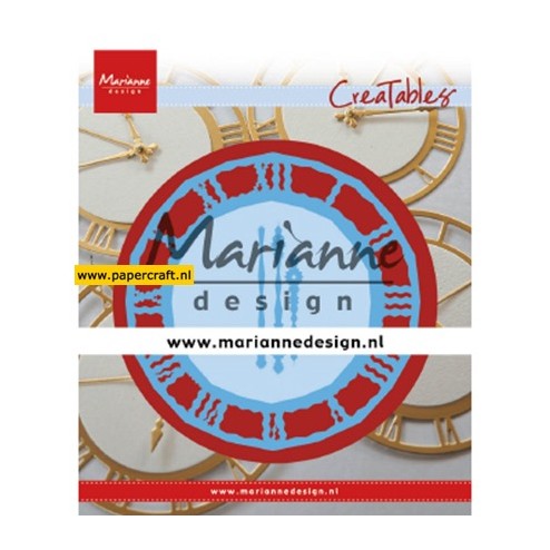 Marianne Design stansmal Klok met afzonderlijke Wijzers, code LR0636