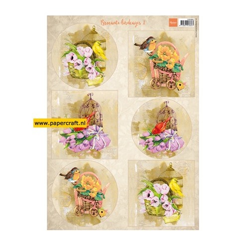 Knipvel Birds & Birdcages van Marianne Design VK9585