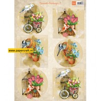 Knipvel Birds & Birdcages 2 van Marianne Design VK9586