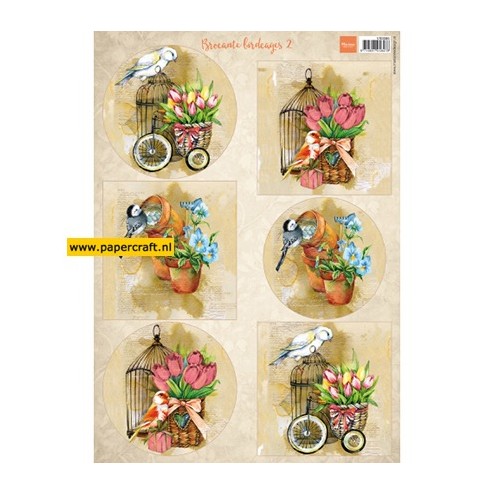 Knipvel Birds & Birdcages 2 van Marianne Design VK9586
