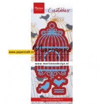 Marianne Design stansmal Vogelkooitje met Vogeltjes, code LR0639