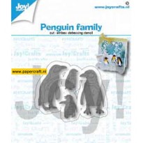 Joy! Crafts Stencil met 4 Pinguins, code: 6002/1417