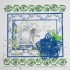 Voorbeeldkaart met de Joy! Crafts stansmal 6002/1436 Flower Border