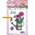 Ingekleurd voorbeeld van een Bloemengieter met Bloemen van  de Studio Light stempel STAMPEG430 English Garden nr 430