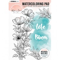 Studio Light Watercoloring Pad with Magic Ink van Karin Joan, code: WCPKJ01