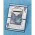 Voorbeeldkaart in het Blauw met de Karin Joan's Blooming Washi Tape nr 2