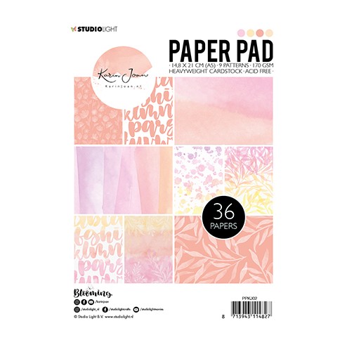 Studio Light Paper Pad Blooming Collection Nr 2 van Karin Joan, Code: PPKJ02