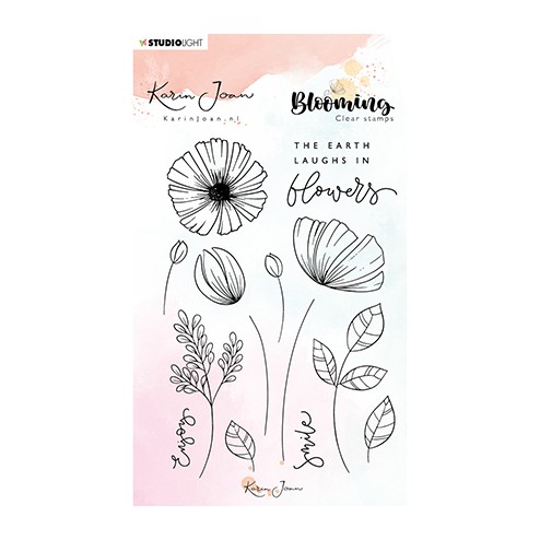 Studio Light Stamp Blooming Collection Nr 2 van Karin Joan, code: STAMPKJ02