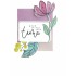 Voorbeeldkaart met het Karin Joan stansblok Bloom Collection Nr 1 van Studio Light