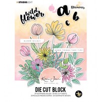 Studio Light Stansblok Die Cut  Blooming Collection Nr 1 van Karin Joan, Code: A5STANSBLOKKJ01