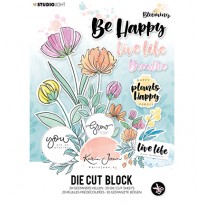 Studio Light Stansblok Die Cut  Blooming Collection Nr 2 van Karin Joan, Code: A5STANSBLOKKJ02