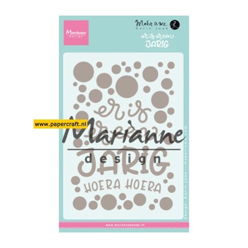 Marianne Design Stansmal Karin's Er is er een jarig van Karin Joan, code: KJ1729