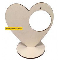 Joy! Crafts Houten Hart met Transparante Bal, code: 6320/0013