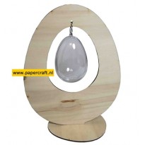 Joy! Crafts Houten Paasei met Transparant Ei, code: 6320/0014