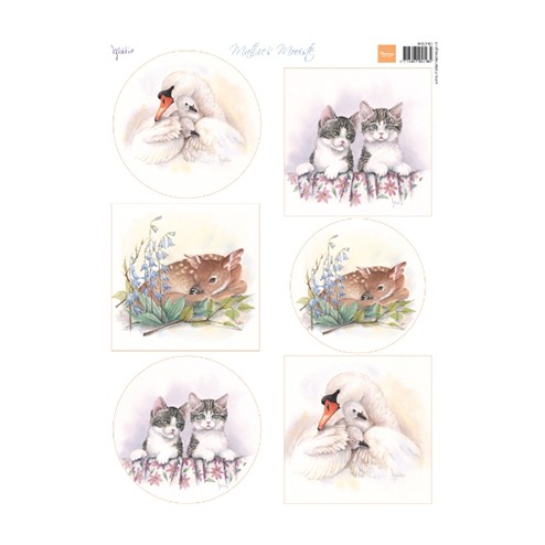 Marianne Design Knipvel Mattie's Mooiste Baby Animals van Mattie de Bruine, code: MB0183