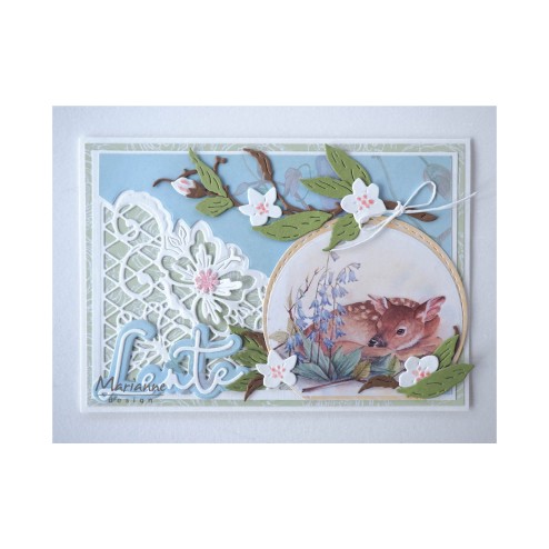 Voorbeeldkaart met het Baby Hertje van het knipvel Mattie's Mooiste Baby Animals, code: MB0183