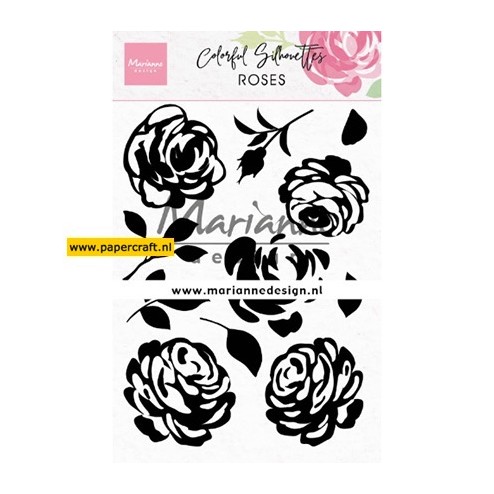 Marianne Design Stempel CS1046 Colorful Silhouette Roses