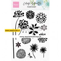 Marianne Design Stempelset volop Bloemen in een Moderne stijl, code: CS1047
