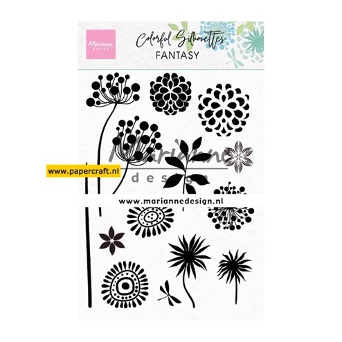 Marianne Design Stempelset volop Bloemen in een Moderne stijl, code: CS1047