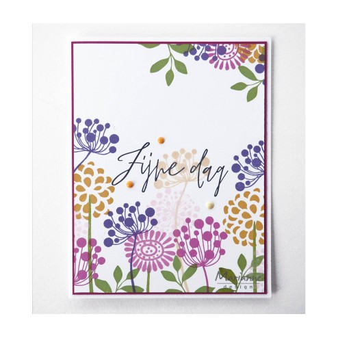 Voorbeeldkaart met de Marianne Design Stempel CS1047 Colorful Silhouette Fantasy