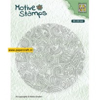 Nellie's Choice Motive Stamps Flower Power uit de Texture Stamps serie, code: TXCS012