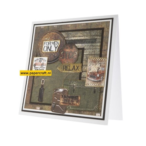 Voorbeeldkaart met het Studio Light Paper Pad Men, code: PPSL134