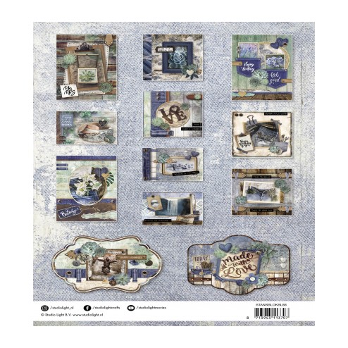 Achterzijde van het Studio Light Stansblok Denim Saturdays Nr. 88, code: STANSBLOKSL88
