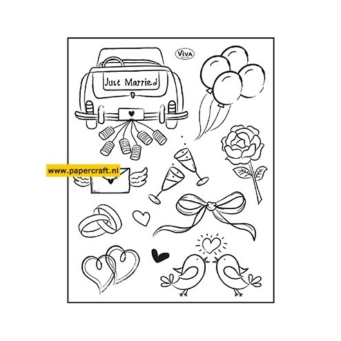 Viva Decor stempel Just Married, code: 400321600