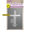 EF3D010 Cross With Lilies