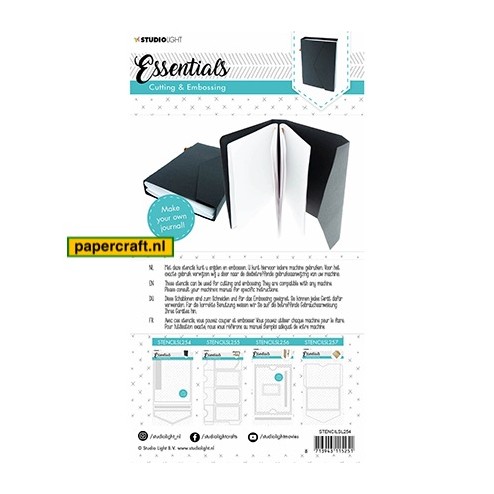 Een Journal voorbeeld gestanst met het Essentials Stencil STENCILSL254