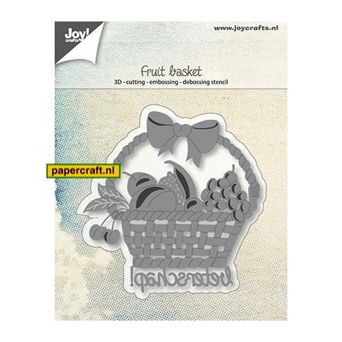Joy! Crafts Fruitmand 3D Snijden, Eibossen en Debossen, code: 6002/0980