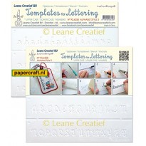 Leane Creatief Template for Lettering Alphabet Style 3 Hoofletters, Kleine letters en Cijfers, code: 95.6258