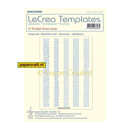 LeCrea Template Wheel Tracks van Leane Creatief, code: 95.6265