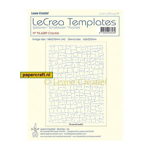 Le Crea Template Crackle van Leane Creatief, code: 95.6289