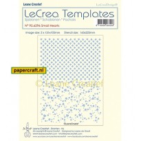 Le Crea Template Small Hearts van Leane Creatief, code: 95.6296