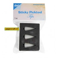 Joy! Crafts Sticky Picktool Reserve Tips, de wax-punt van de kleefzijde, code: 6200/0009