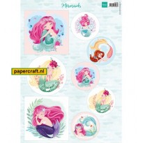 Knipvel Mermaids van Marianne Design VK9588