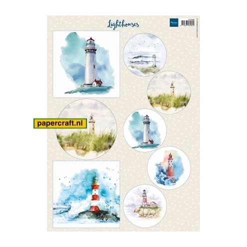 Knipvel LightHouses van Marianne Design VK9589