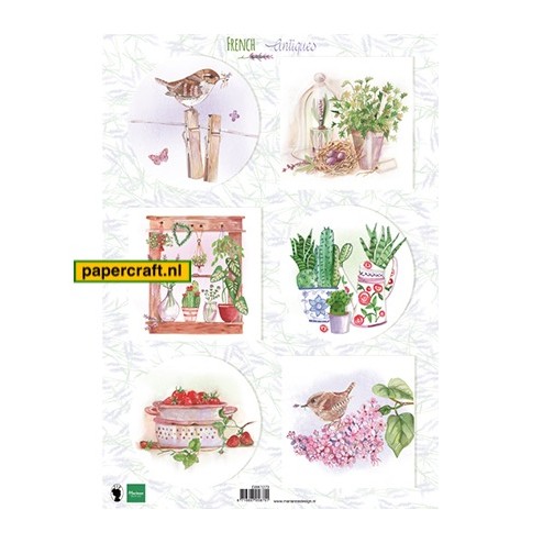 Knipvel French Antiques Herbs van Marianne Design EWK1273