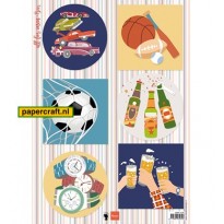 Knipvel All For Men Beer is van Marianne Design van ontwerper Els Wezenbeek, code: EWK1276