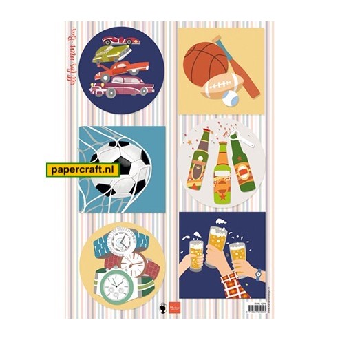 Knipvel All For Men Beer is van Marianne Design van ontwerper Els Wezenbeek, code: EWK1276